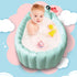 HotMax Inflatable Baby Bathtub Portable Travel Bath Tub for Infants to Toddler Foldable Non Slip Spa Tub with Air Pump