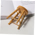 ERINGOGO 8 Pcs Dollhouse Stool - 1:12 Miniature Round Stool Dollhouse Round Stool & Bar Counter Chair Ornament