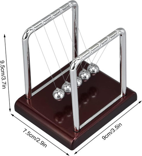 Estink Balance Pendulum Ball, Newton's Balance Balls Physics Science Metal Desktop Decoration Toy for Stress Relief