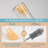 Set Baby Bottle Brush, VOOWO Portable Travel Bottle Cleaner Kit, Silicone Baby Bottle Cleaner Brush with Baby Bottle
