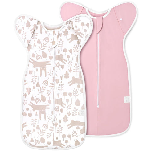 ANYEDDE 2-Pack Newborn Swaddle Sleep Bag- Arms Up Swaddle 0-3 Months, Baby