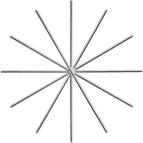 EKIND 10pcs Round Axles Shaft Rod, Straight Metal Round Shaft Bars for DIY Model Toy, RC Vehicles