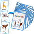 Animals Learning Flashcards, High Frequency Words for Kindergarten to 1st Grade, ESL Teaching Materials