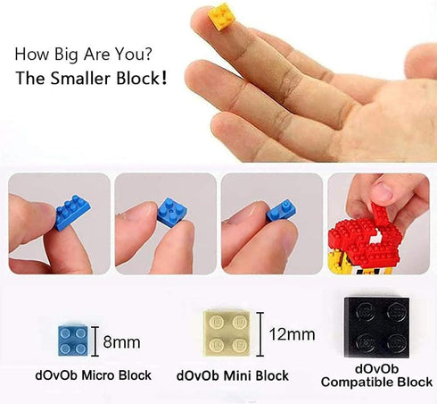 Set (3076 dOvOb Architecture London Skyline Collection Micro Mini Blocks Model Kit and Gift for Kids and Adults Pieces)