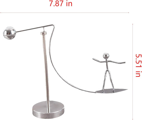 MagicTech Steel Balance Toy, Balancing Tumbler Kinetic Art Toy, Decompressive Science Psychology Desk Decor PH06