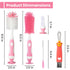 5-in-1 Set, Ariseno Baby Bottle Brush Including Nylon and Silicone Bottle Brush, Cap, Straw, Nipple Brushes, BPA-Free