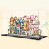 FINGERINSPIRE Clear Plastic Minifigure Display Cases 10.2x6.3x8inch with Black Base for Models, Dolls, and Collections
