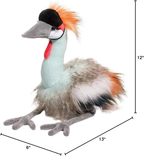 Nia the Exotic African Crowned Crane Plush Toy