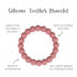 Baby Teether Rings, 100% Silicone Teether Bracelets for 3m+ Babies to Self-Soothe, BPA Free & Phthalate Free - Includes 4 Neutral Baby Rings