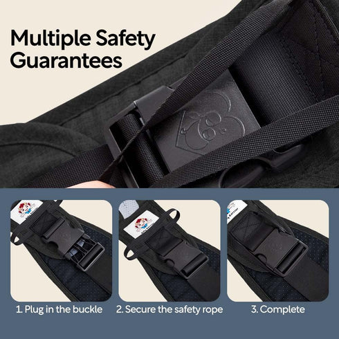 0-36 8-35lbs Baby Sling Carrier with Hip Seat - Breathable & Adjustable, Anti-Slip Design for Infants Months, ASTM