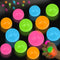 TXP 12Pcs Glow in The Dark Sticky Balls Toys, Upgraded Glowing Sensory Balls