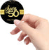 Sumerk 48 PCS Cheers to 50 Birthday Stickers – Large Bottle Stickers, 2 INCHES Round for Party Favors