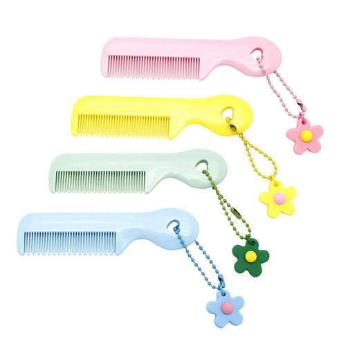 DGFJY Cute Comb For Baby Girl Boy Small Koran Cartoon Animal Floral Protable Hair Brushes Little Girl Kid Hair Access