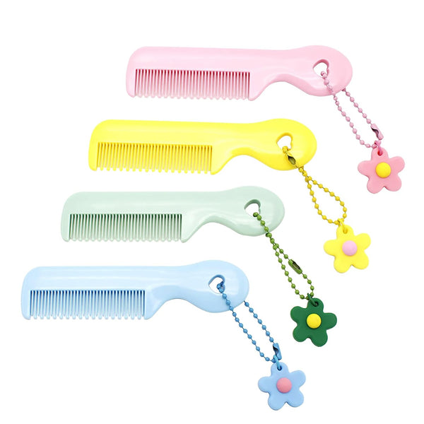DGFJY Cute Comb For Baby Girl Boy Small Koran Cartoon Animal Floral Protable Hair Brushes Little Girl Kid Hair Access