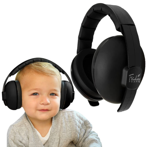 Baby Travel Noise-Cancelling Earmuffs - Adjustable Headband Infant Ear Protection Headphones for 0-24 Months