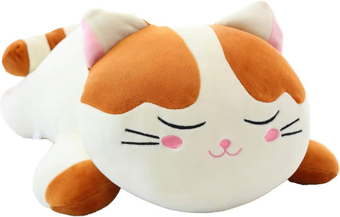 elfishgo Cat Big Plush Hugging Pillow, Super Soft Kitten Kitty Stuffed Animals Toy