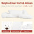 Niuniu Daddy 20" Polar Bear Weighted Stuffed Animal, Large White Plush Toy Pillow for Kids Adults