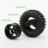 4X 1:10 RC Off-Road Car Wheel Tires, 5 Spokes Wheel Rim, 12 mm Hex RC Parts