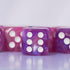 Generic 10 D6 16mm Set PC dice Acrylic Dice for RPG MTG DND Dice Table Games and Board Games (Pink + Blue)