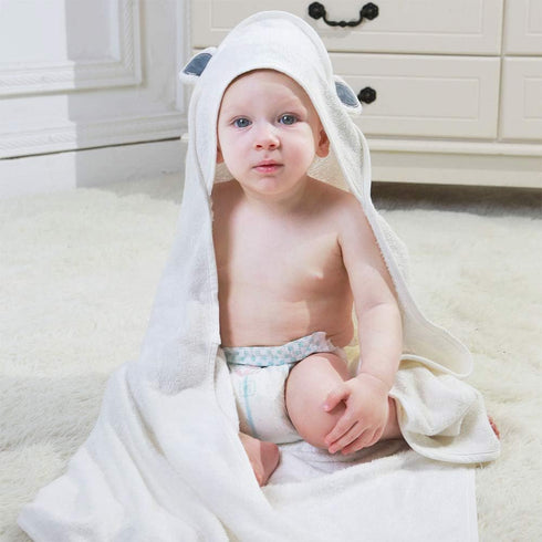 ZoikoM Personalized Embroidered Hooded Baby Towel with Cute Ears Baby Gift Embroidered Baby Bath Towel Baby Gift