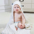 ZoikoM Personalized Embroidered Hooded Baby Towel with Cute Ears Baby Gift Embroidered Baby Bath Towel Baby Gift
