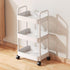 Baby Diaper Cart with Wheels and Handle, 3 Tier Rolling Cart Organizer for Storage Baby Clothes, Wipes, Bibs