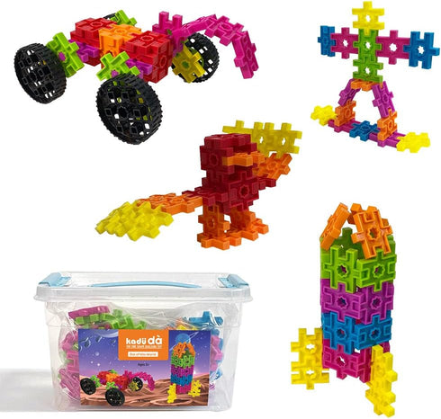 KADU DA Out of This World 78 Piece Set, Incredibly Interconnectable STEM/STEAM Building + Construction Toy