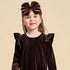 YanJie Hairband - Soft Velvet Baby Headbands with Big Bows in Leopard Color for Baby Girls from Newborn to Toddler