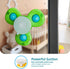 10+ LiKee Strong Suction Cup Fidget Rotating Sensory Bath Toys for Baby Christmas Stocking Stuffers, Airplane Car