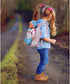 13in Soft Baby Doll with Take Along Pink Backpack Carrier, Briefcase Pocket Fits Accessories and Clothing