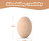 20-Count Wooden Eggs, Unpainted in Carton for Painting, Crafts, and Dyeing, Food Toys for Kitchen Play and Room Decor