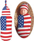 American Flag Newborn Swaddle Blankets Hat Sets Soft Baby Receiving Blanket Swaddle