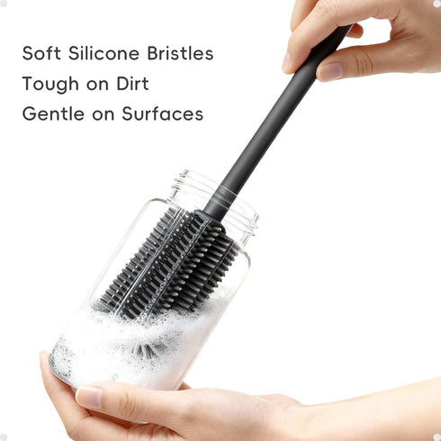 Set Free,3 Silicone Cleaning Brush Kit,Water Bottle and Straw Cleaner Brush for Tumbler,Baby Bottle,Breast Pump