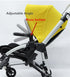 Baby Stroller Bumper Bar Armrest Handle Crossbar Accessories for Bugaboo Bee 3 5 6 with Black Cover