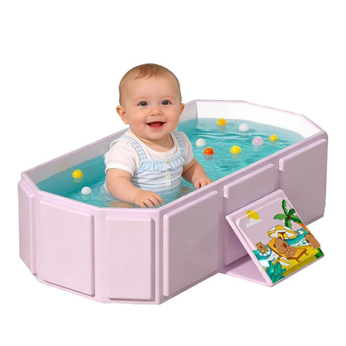 Generic Summer Portable Bathing Tub for Kids | Portable Boys Bathtub | Outdoor Children's Shower Tub | for Home