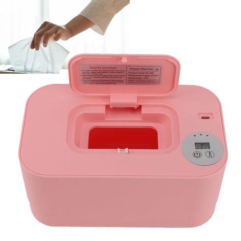 Fuchooky Baby Shower Gifts White, Wipes Warmer with Night Light Temperature Adjustable Refillable Multifunctional