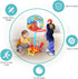 Toddler Basketball Hoop, 2 in 1 Sports Toy Set for Kids with Ring Toss Game