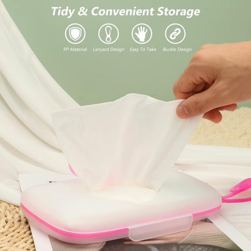 Baby Wipes Dispenser for Travel Diaper Wipe Case for Cars Outdoor Portable Refillable Pouch Diaper Holders Baby Travel