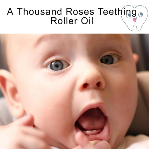 Generic 3Pcs Velaria Teething Roller, Teething Roller All Natural for Babies, A Thousand Roses Teething Roller Oil
