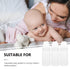EXCEART 5Pcs Newborn Disposable Milk Bottles, Clear Scale Milk Powder Bottles for Babies (White)