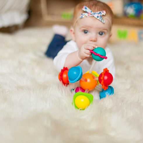 6 Fat Brain Toys Wimzle, Sensory, Fidget Toys for Toddlers, Babies Months+