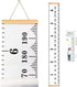 79" 7.9" Mibote Baby Growth Height Chart Handing Ruler Wall Decor for Kids, Canvas Removable Height Growth Chart x