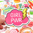 QTL Cute Stickers for Girls, VSCO Stickers for Hydroflask, Laptop, Kids Teens Girls, Waterproof Vinyl Packs 50Pcs
