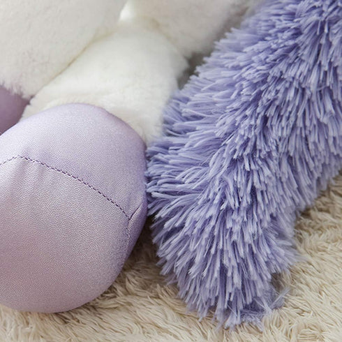 Giant Unicorn Stuffed Animal, Soft Large Plush Pillow Cushion (White, 43")