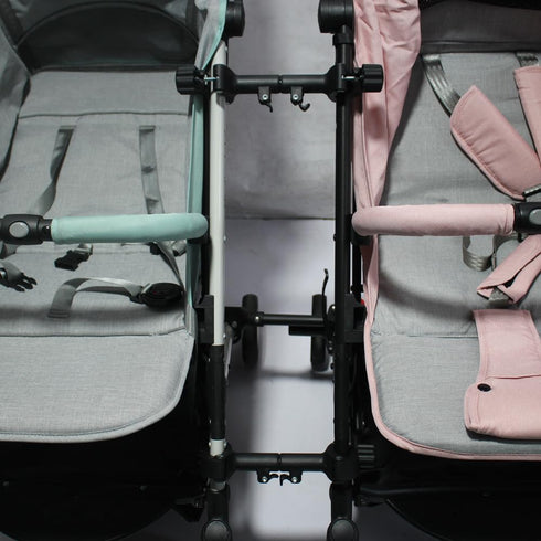 Universal Twin Stroller Connector for Easy Tandem Use