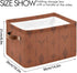 Closet 1 Pack Western Bull Boho Rectangle Storage Basket Collapsible Storage Bin for Nursery Books Waterproof Baskets
