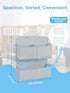 80+ Hanging Diaper Organizer for Bassinet/Crib/Playpen/Playard Hold Diapers - Changing Table Diaper Holder Attachment