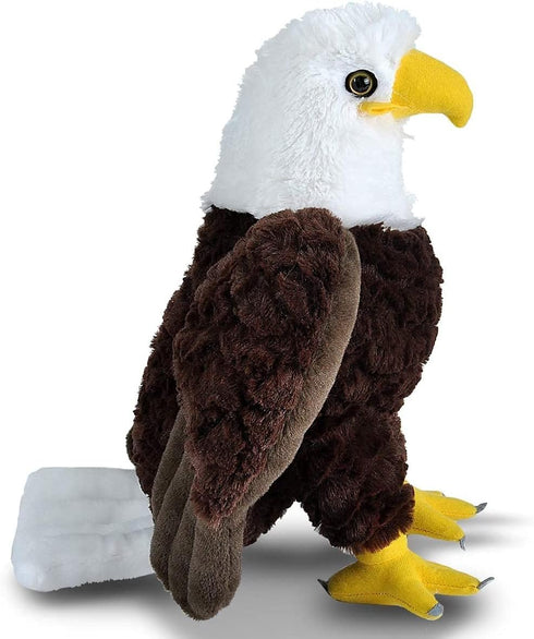 Wild Republic Cuddlekins Bald Eagle Plush Toy, 12 Inches Stuffed Animal Gifts for Kids