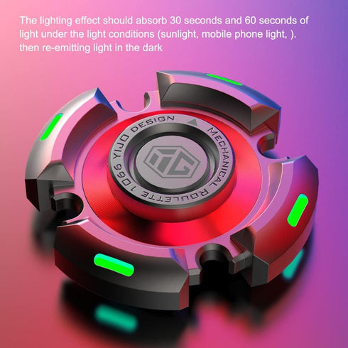 Fidget Spinners for Adults and Kids, Metal Finger Hand Spinner Toys with Luminous Light for Stress Relief