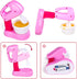 FANELEQU Set,Coffee Set Kitchen Appliances Toy,Kids Kitchen Pretend Accessories Play Maker Machine,Blender,Mixer